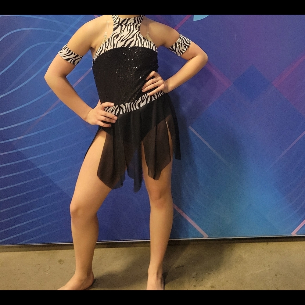 A Wish Come True Black and White Zebra Print Costume